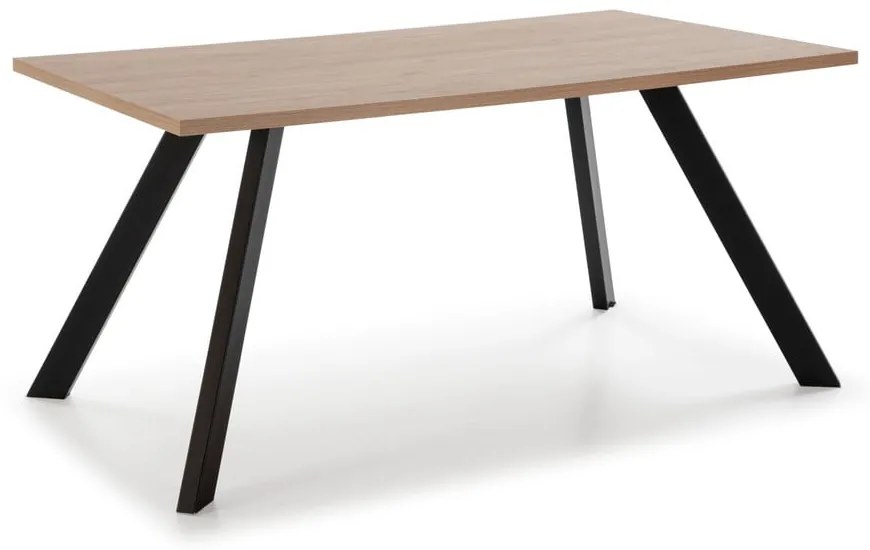 Étkezőasztal tölgyfa dekoros asztallappal 90x160 cm Texas – Marckeric