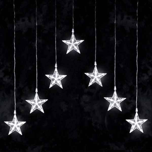 Aigostar - LED kültéri fénylánc 70xLED/230V 1,2x1m IP44 hideg fehér csillag alakú