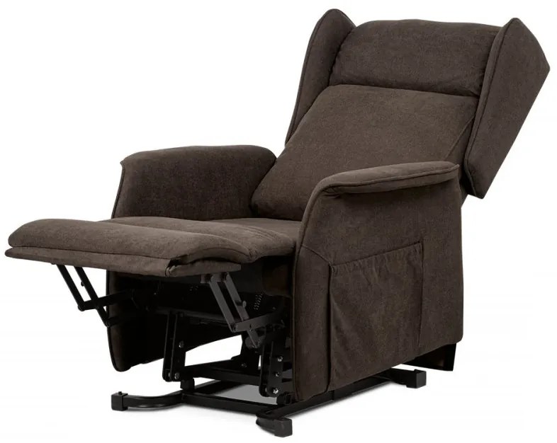 Fotoliu Pentru Tv Și Relaxare Cu Control Electric Textil Maro Tv-1190