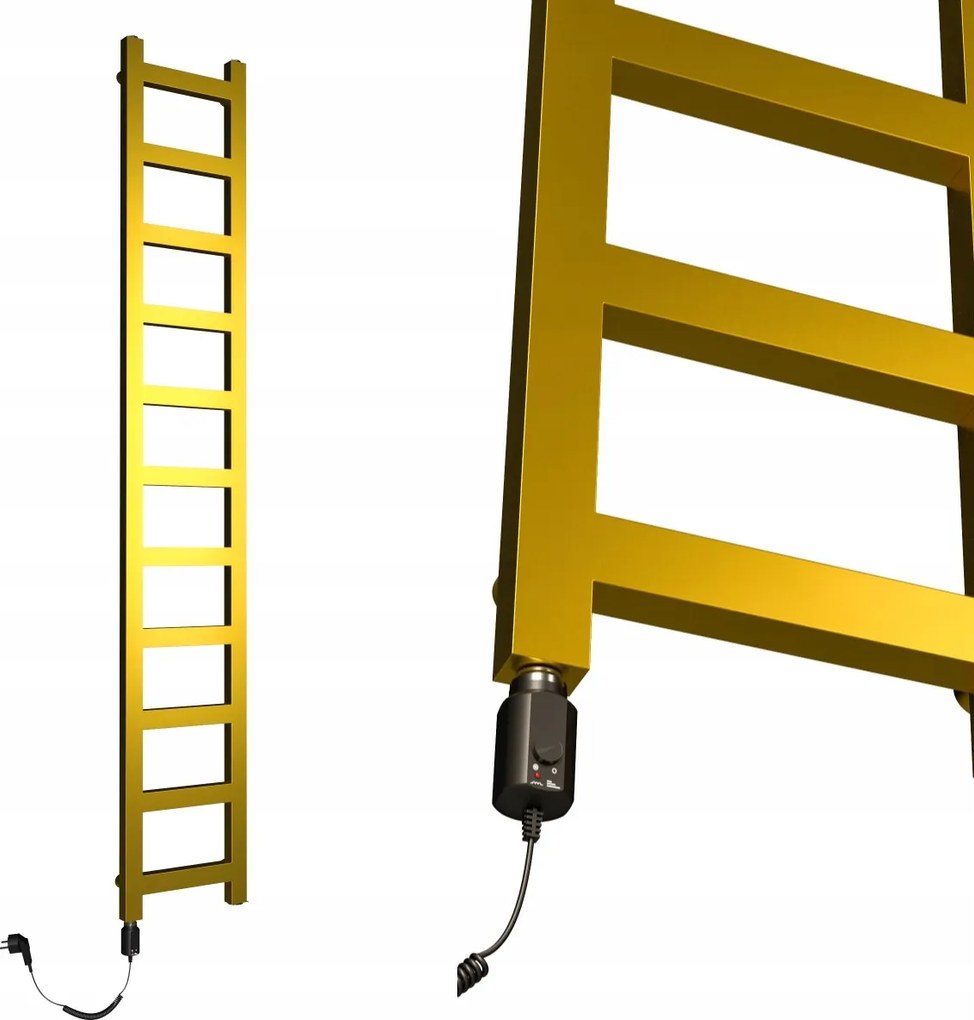 e-LAD 990/250 Elektromos Fürdőszobás Radiátor Arany Színű 300W Fűtőpatron