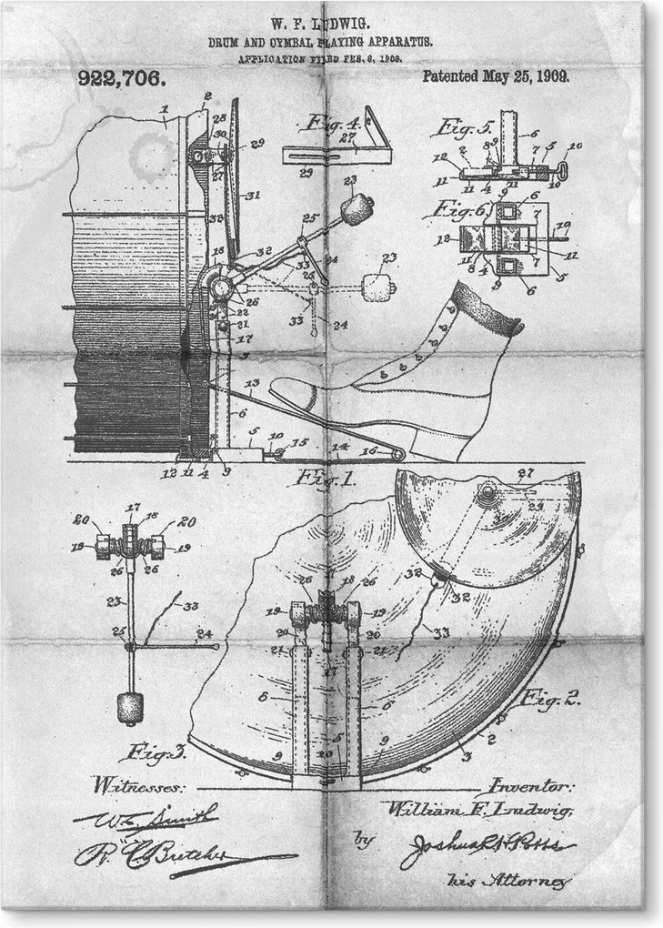 Fém poszter Drum Percussion Daily Tábla Tepsi 22 x 31 cm +ajándék