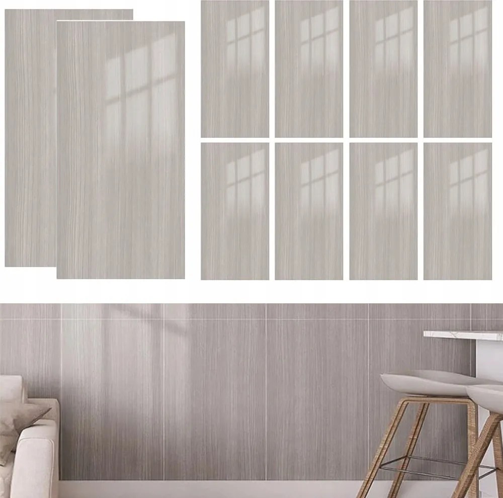 10x Fali Dekorációs Panelek Tapéta Öntapadós Matrica Tégla Utánzat