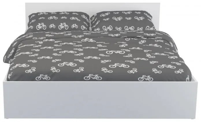 Pietro II NEW Kétszemélyes ágykeret 160x200, ágyráccsal, Aoe Vera III NEW matraccal Fehér