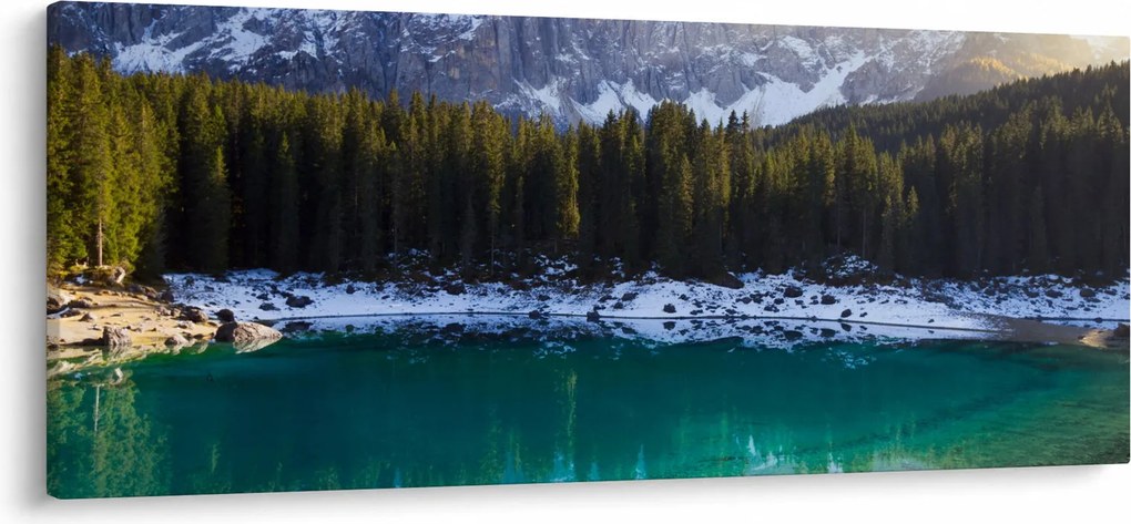 Kép - Karersee tó (120x50 cm)