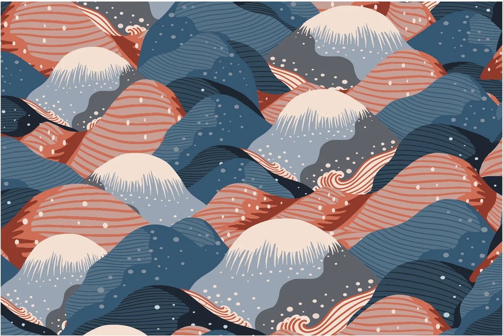 Kép - Japán hullámok (90x60 cm)