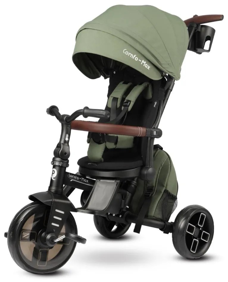 QPlay - 7 az 1-ben COMFO MAX gyerek tricikli, zöld