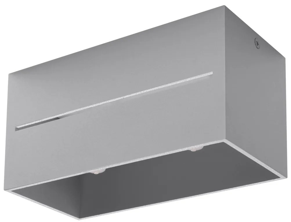 SOLLUX SL-0385 LOBO Kocka Mennyezeti Lámpa Szürke G9 IP20