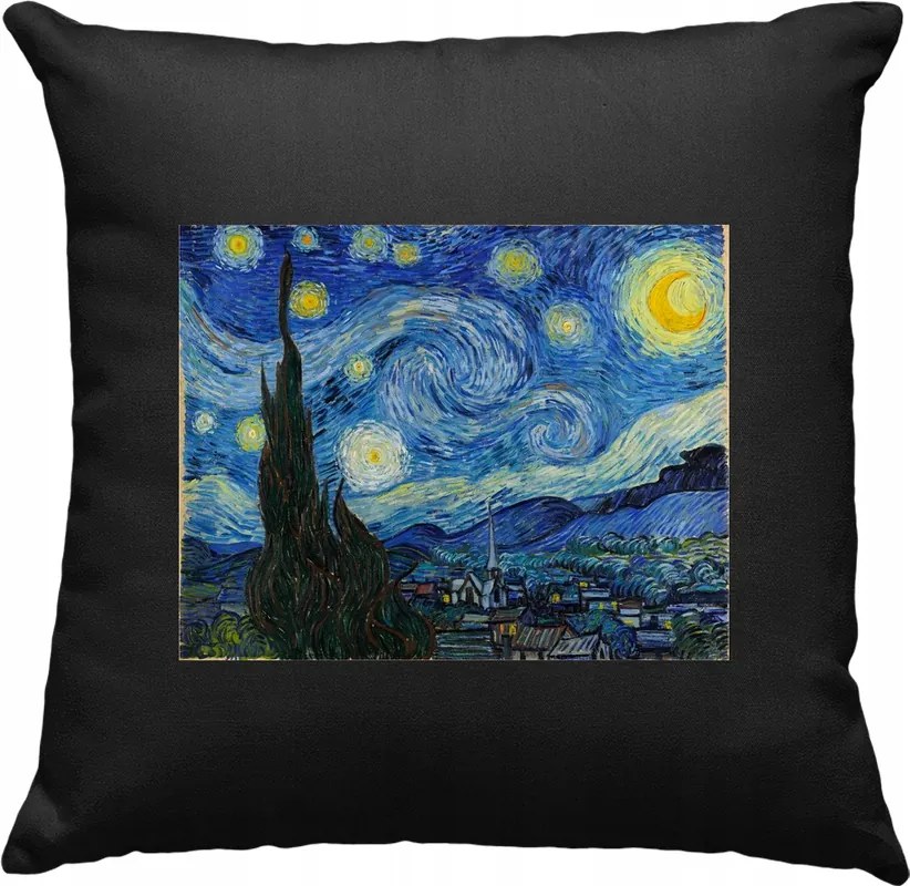 Van Gogh Művészet Éjszakai párna 3 Fekete