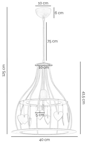ONLI - Csillár zsinóron LEONILDE 1xE27/15W/230V bézs