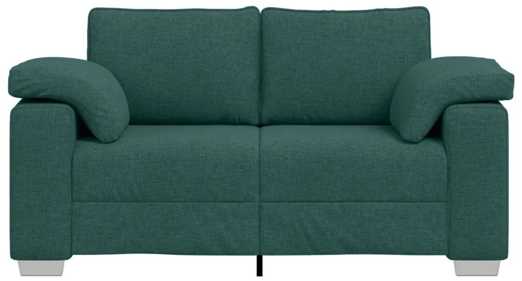 Kétszemélyes Kanapé Sötét Zöld 120 cm Szövet