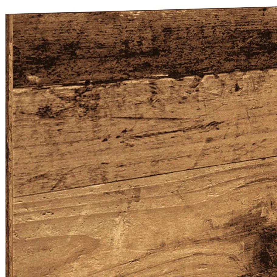 antik fa színű szerelt fa faliszekrény 70 x 16,5 x 30 cm