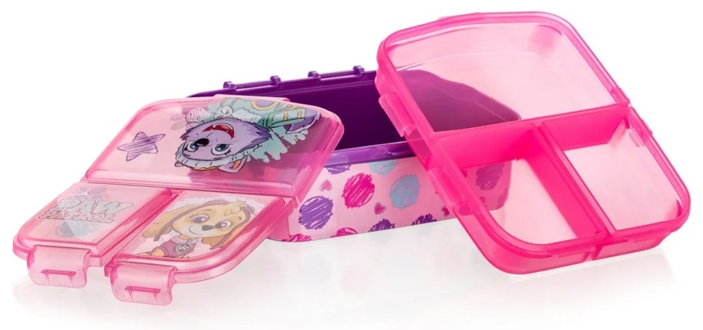 Vetro-plus Box snackdoboz, osztott PATROLA Girl17,5 x 13 cm