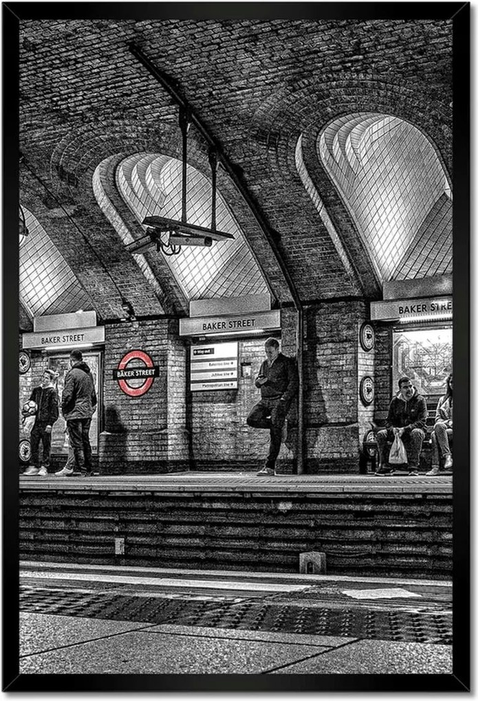 Poszterek keretben 40x60 Baker street London Metro