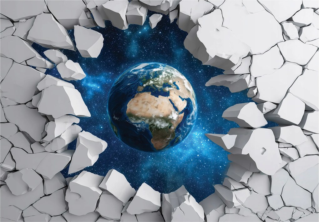 Gyerek Fotótapéta 3D Föld Kozmosz Gyerekszoba 350x250