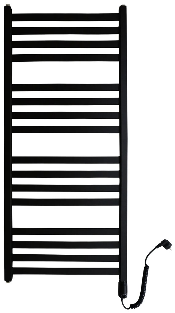 Regnis LOX, fűtőelem 530x1190mm, 698W, fekete matt, LOX120/50/D500/FEKETE