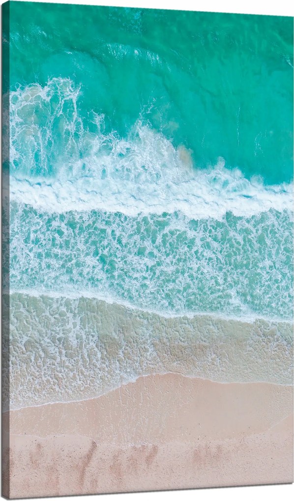 Vászonkép Tenger Hullámok Víz Tengerpart 70x120 cm Ideális ajándék