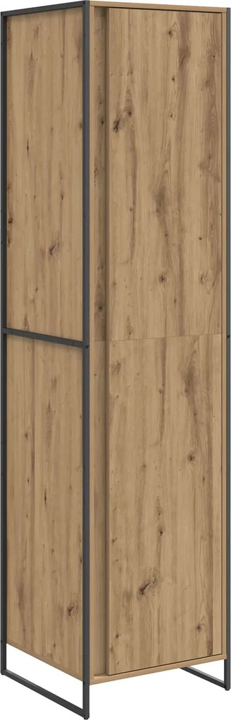 vidaXL Szekrény tárolóval 2 pcs Művészi tölgy 50 x 50 x 200 cm Faanyag