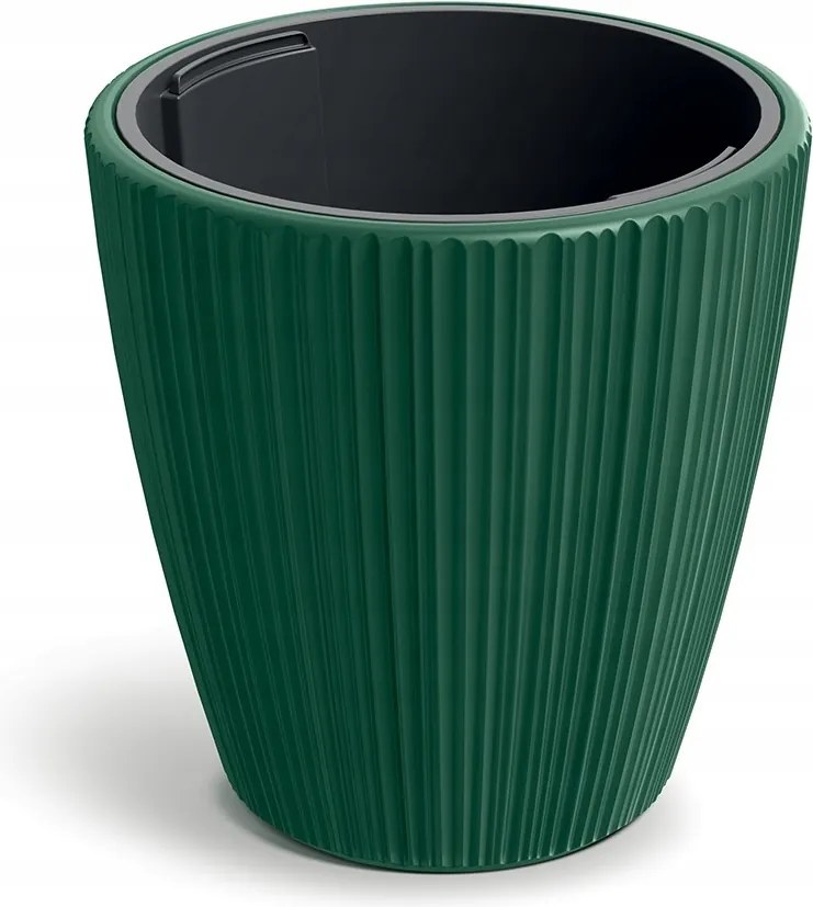 Műanyag virágcserép Oros sötétzöld matt 260544-1857