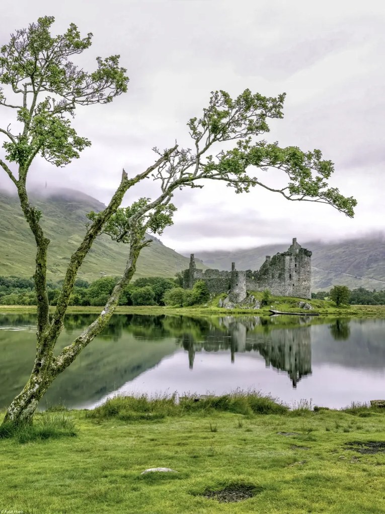 Poszter 30x40cm Kilchurn kastély, Assaf Frank