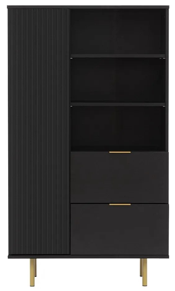 Regál Newelon R1D2SZ NW04 (fekete + arany) . 1104872