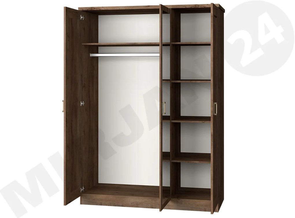 Szekrény tükörrel Nyssa N15 (Lefkas tölgy). 1058249
