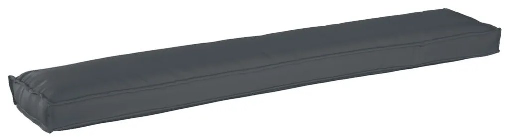 Tálcás párnák padhoz 2 db Antracit 200x40x8 cm Oxford anyag