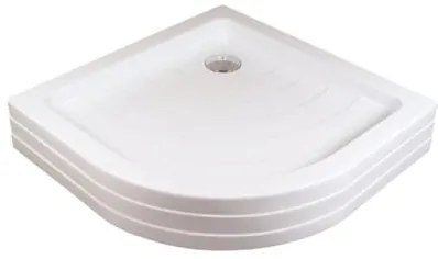 Ravak Ronda alacsony zuhanytálca negyedkör alakú 90x90 cm akril a207001120 RO90PUR0