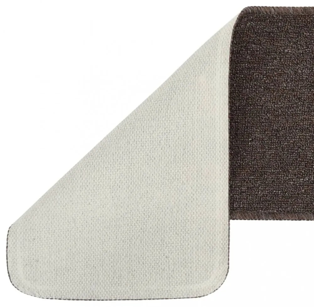 15 db barna négyszögű csúszásmentes lépcsőszőnyeg 60 x 25 cm