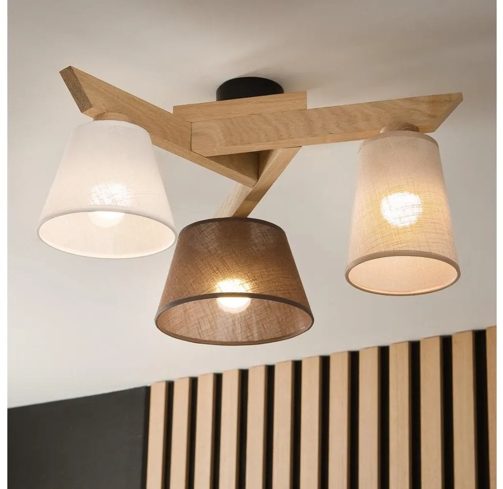 Brilagi Brilagi - LED  Felületre szerelhető csillár  ANTHONY 3xE14/40W/230V tölgy BG1457