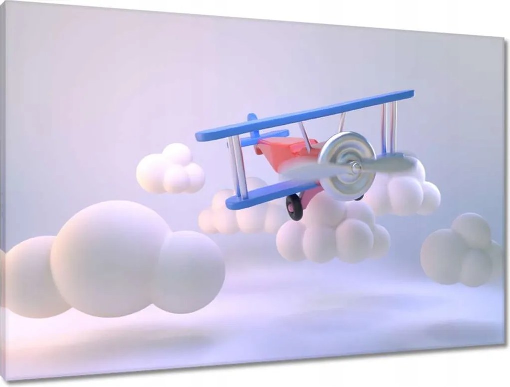Vászonkép 90x60 Repülőgép gyerekeknek