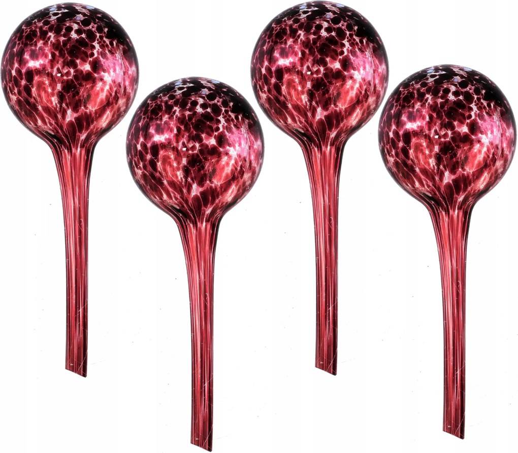 4 db-os üveg öntöző szett adagoló gömb szobanövényekhez lila 31