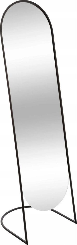 Álló Tükör Fekete Fém Keret 39,5 X 136 CM Beltéri