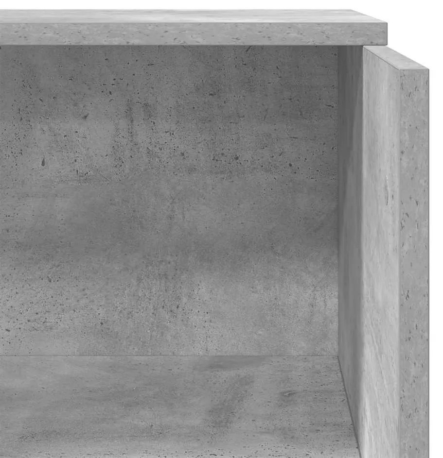 recepciós pult betonszürke 55x50x103,5 cm szerelt fa