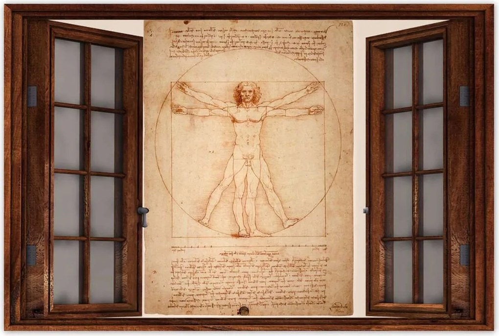 Poszterek 90x60 Vitruvius ember