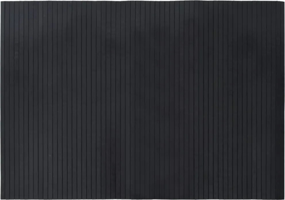 vidaXL négyszögletű fekete bambusz szőnyeg 70 x 100 cm