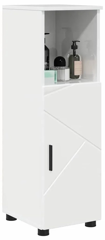 Fürdőszoba Székény Magasfényű fehér 30 x 35 x 95 cm Faanyag