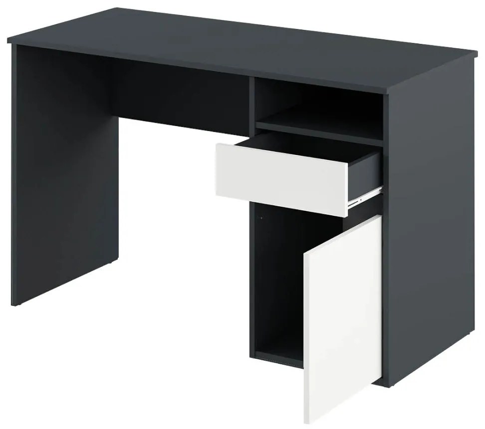 PC asztal Bolegy (grafit + fehér) . 1116254