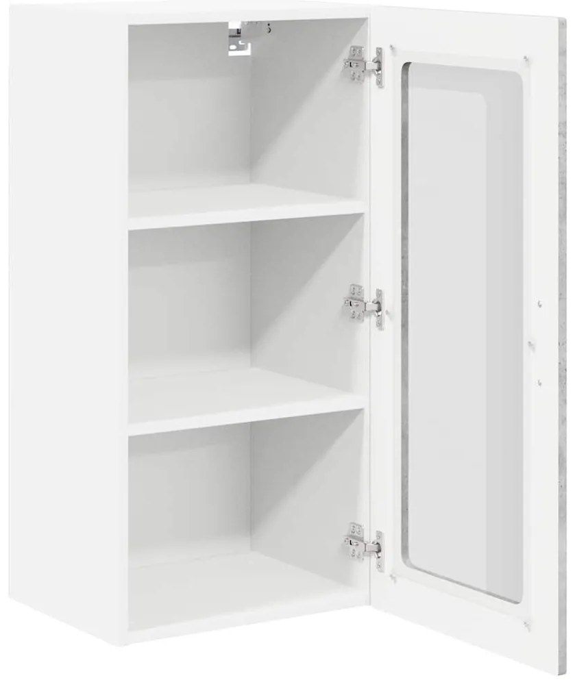 Fali konyhaszekrény Beton Szürke 40 x 31 x 80 cm Faanyag