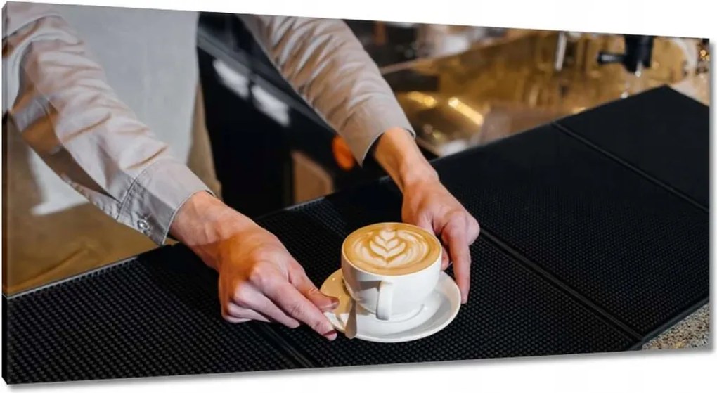 Képek 115x55 Barista kávé tálalás