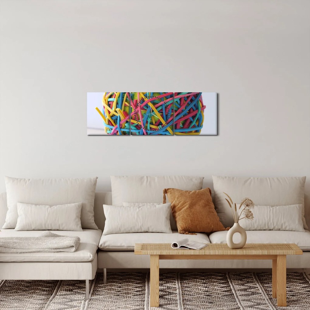 Gumicskák képe (órával) (90x30 cm)