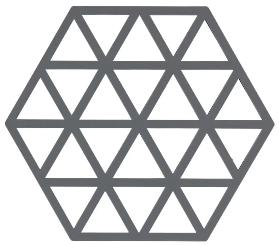 Triangles szürke szilikon edényalátét - Zone