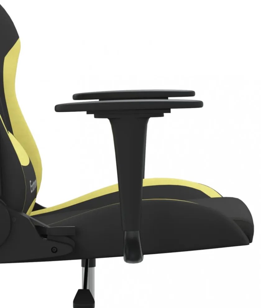 vidaXL fekete és világoszöld szövet játékszék