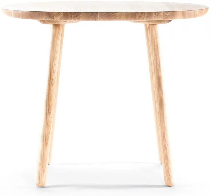 Naïve természetes tömörfa étkezőasztal, ⌀ 90 cm - EMKO