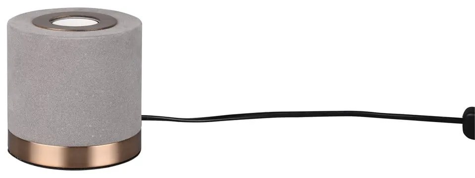 Szürke bársony asztali lámpa (magasság 11 cm) Judy – Reality