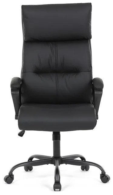 Irodai szék hintamechanikával, fekete műbőr kárpittal. KA-Y346 BK