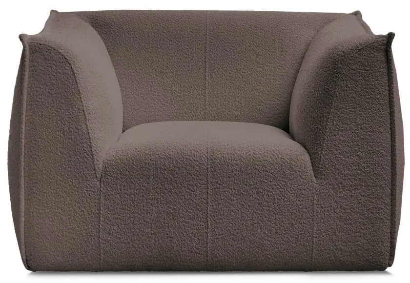 Barna buklé fotel Giorgia – Bobochic Paris