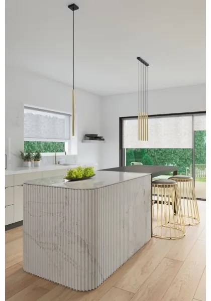 Sollux SL.1195 - Csillár zsinóron PASTELO 1xG9/8W/230V arany