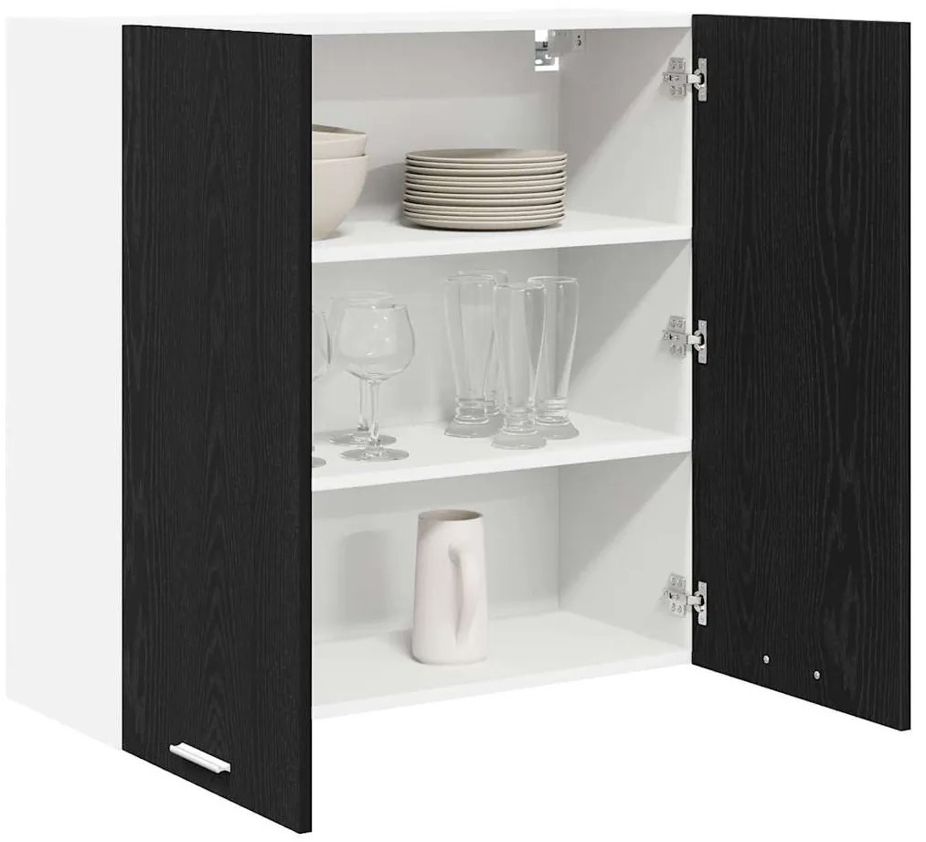 Függő szekrény Riga Fekete tölgy 80 x 31 x 80 cm Faanyag