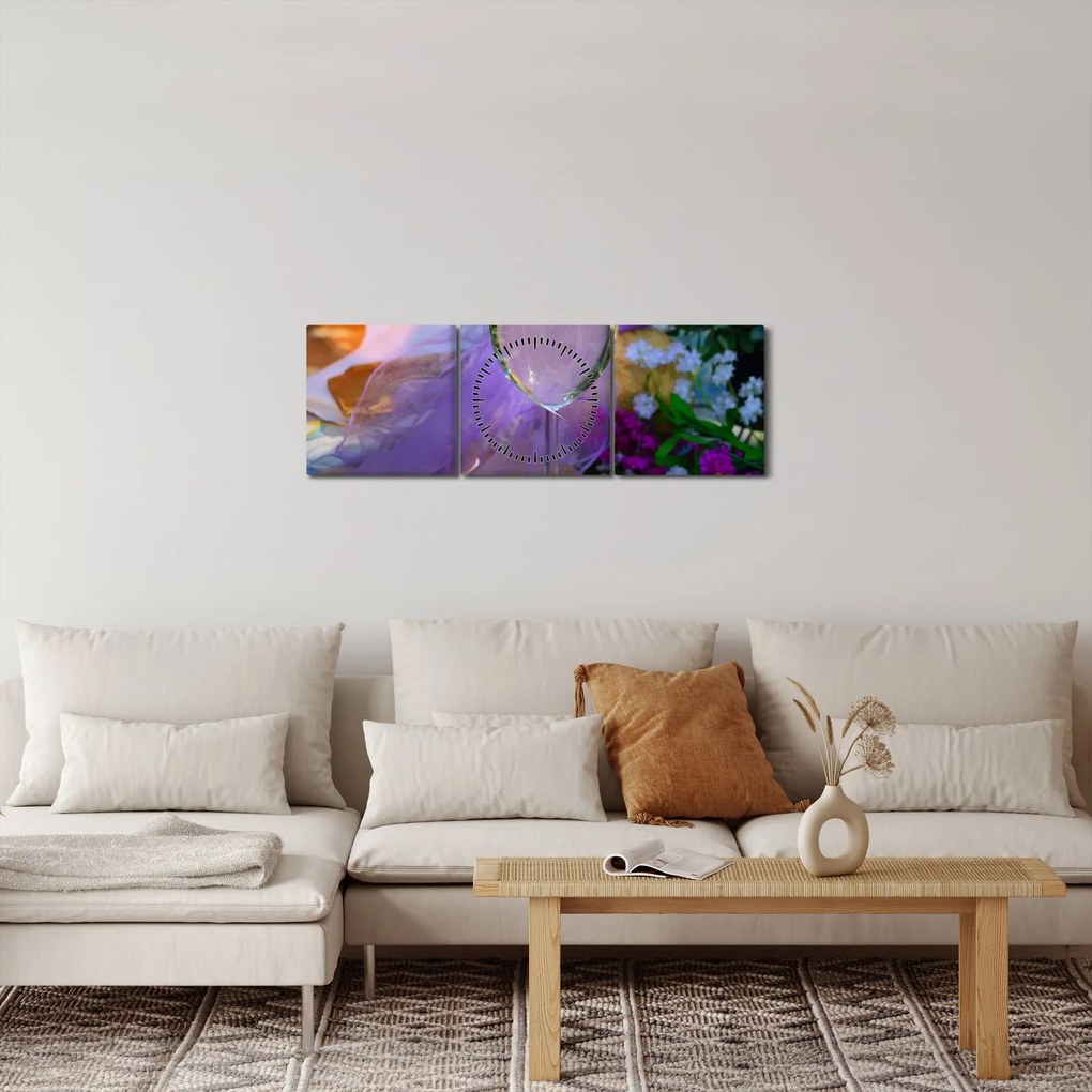 Piknik képe (órával) (90x30 cm)