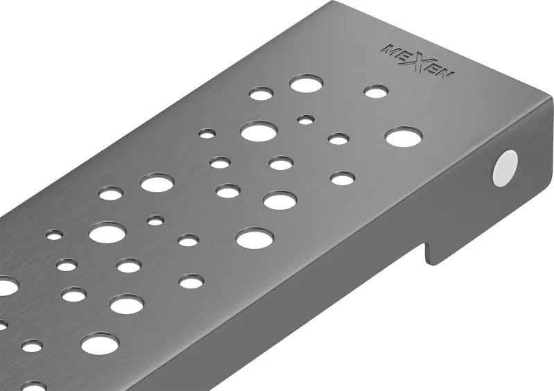 Mexen Flat M12 60 cm-es burkolat a vonalmenti lefolyóhoz. gun gray kefe - 1E21060